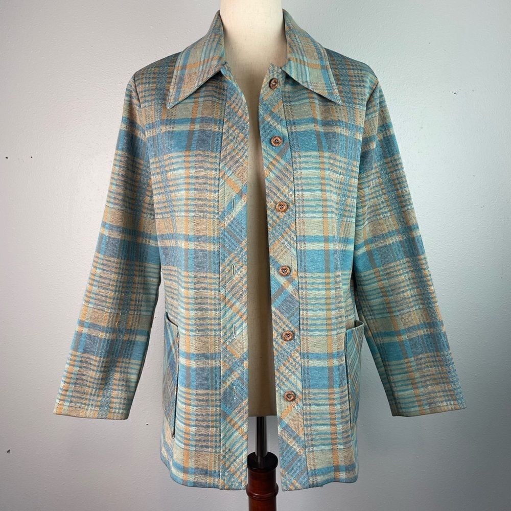 Vintage Graff California Wear Flannel Jacket Size 10 EUC